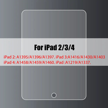 Tempered Glass Screen Protector For iPad 10.2 9.7 10. 5 10.9 Pro 11 New iPad 10 9 8 7 6 5 Air 4 3 2 Mini 2020 2021 2022
