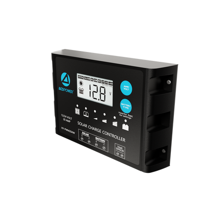 ProteusX 20A PWM Charge Controller w/ Alligator Clips & Solar Connector