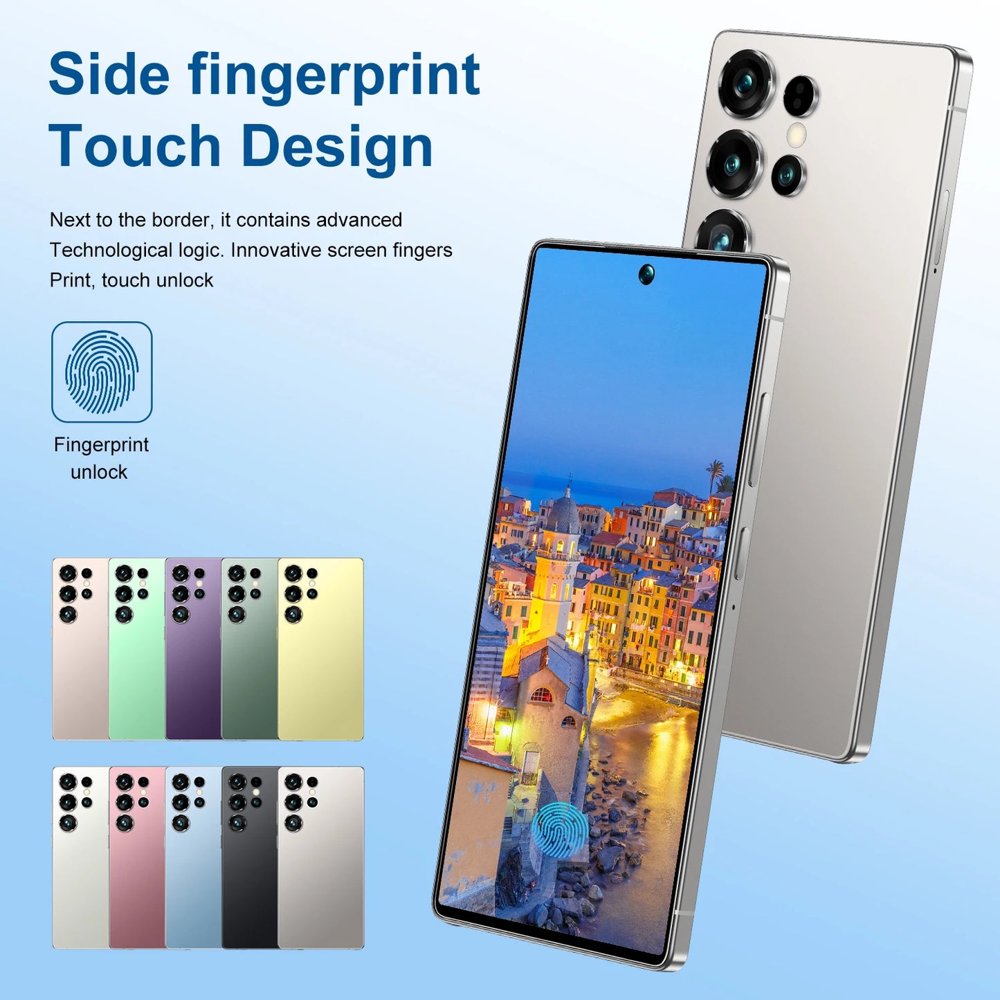 New S25Ultra 5G Smartphone Deca Core Dual SIM FHD OLED 90Hz 16GB+1TB Storage Android 14 Multi-Language 108MP Rear Camera EU