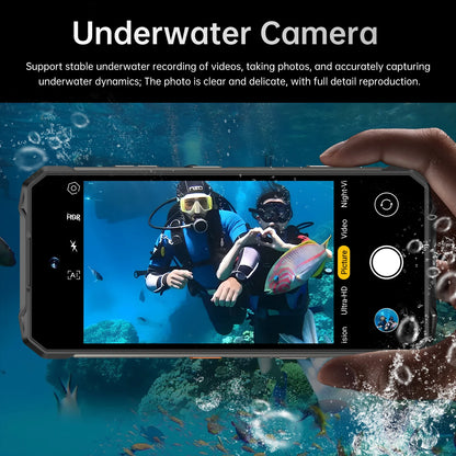 2025 New All Weather Mobile Phone With 5G Support Outdoor Use 6.99-Inch OLED Display Water and Drop Resistant 108MP Camera