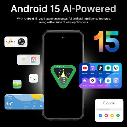 2025 New All Weather Mobile Phone With 5G Support Outdoor Use 6.99-Inch OLED Display Water and Drop Resistant 108MP Camera