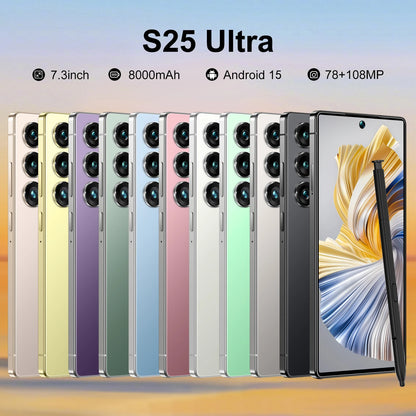 22GB+2TB Large Memory S25 Ultra Full-Screen Smartphone Android 15 7.3 Inch Big Screen Dual Sim S25 ULTRA Smart Phone Cellphones