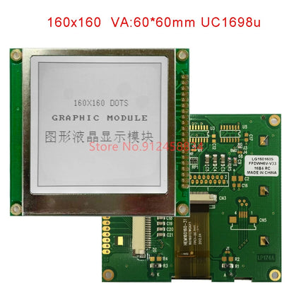 160160 COG Uc1698u VA size : 60x60mm Lcd Display Module Industrial Grade Power Instrumentation LG1601605-FDW