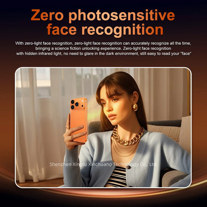 I17 ProMax 5g Smartphone Beautiful Selfie Camera 7.3-Inch HD Deca Core High-Performance 90Hz 108MP French Visual Feast