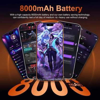 I17 ProMax 5g Smartphone Beautiful Selfie Camera 7.3-Inch HD Deca Core High-Performance 90Hz 108MP French Visual Feast