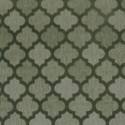 HMS 8' X 10' Dark Green and Light Green Trellis Indoor/Outdoor Area Rug