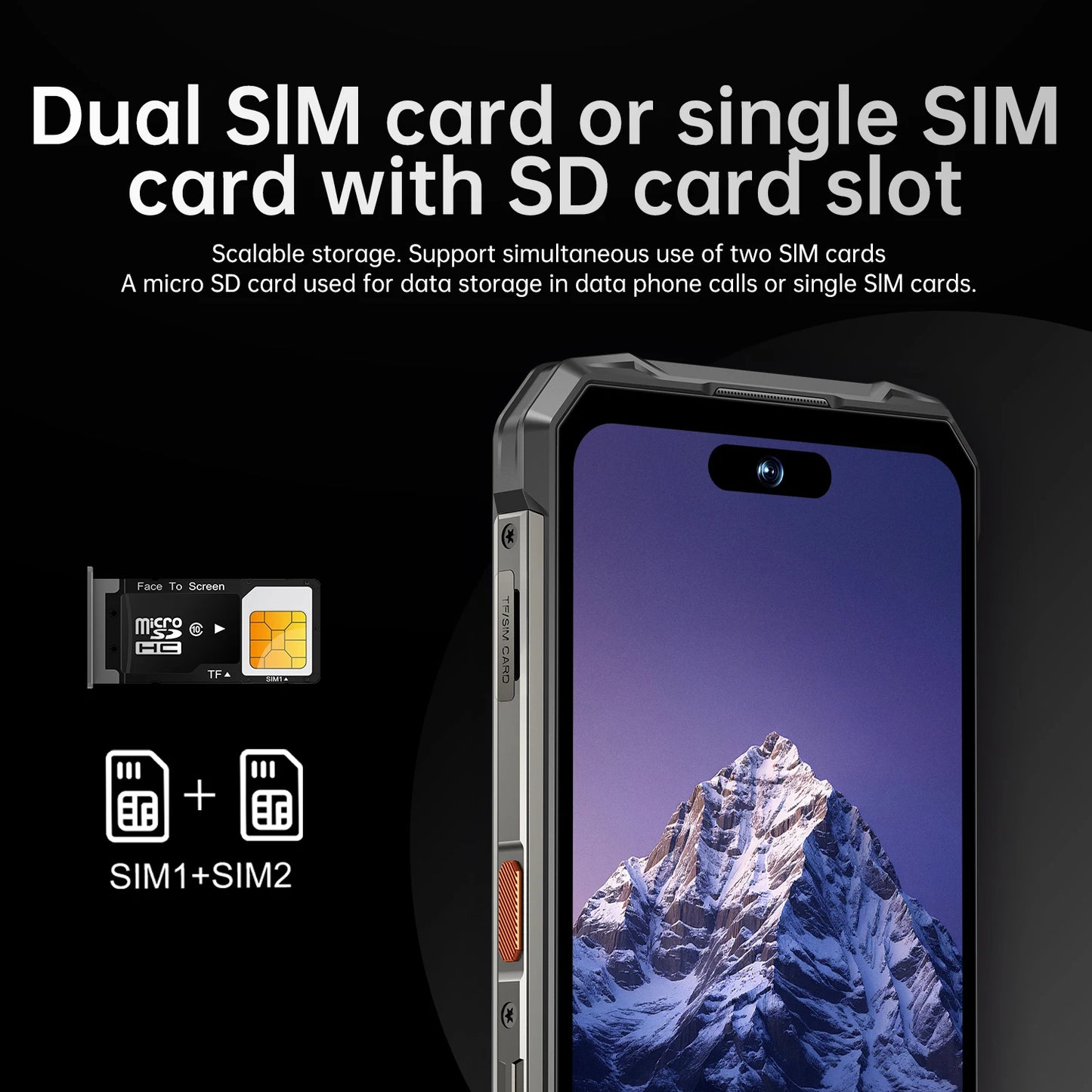2025 New All Weather Mobile Phone With 5G Support Outdoor Use 6.99-Inch OLED Display Water and Drop Resistant 108MP Camera