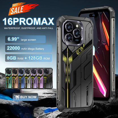 2025 New All Weather Mobile Phone With 5G Support Outdoor Use 6.99-Inch OLED Display Water and Drop Resistant 108MP Camera