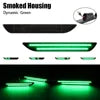 2pcs Smoked Green LED Car Rear Bumper Turn Signal Side Marker Light for Ford Mustang2015 2016 2017 2018 2019 2020 2021 2022 2023