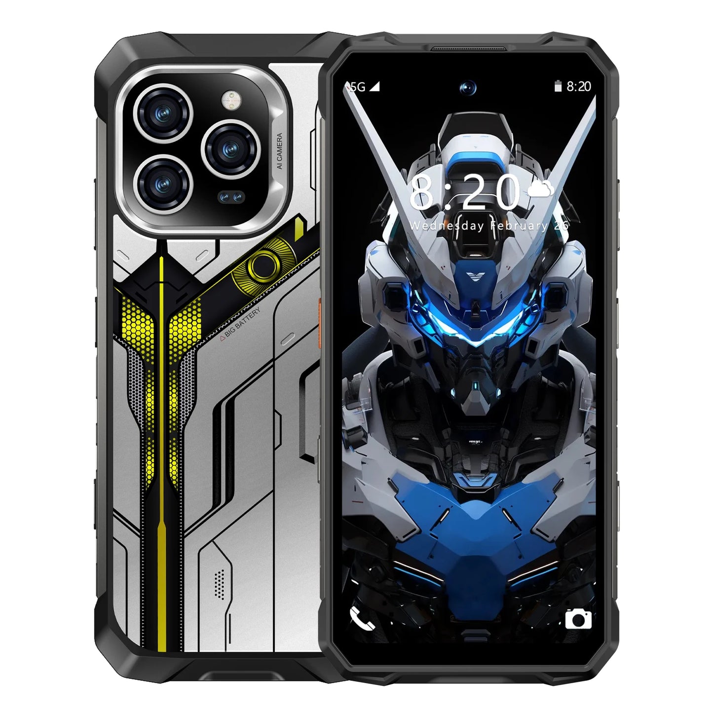 2025 New All Weather Mobile Phone With 5G Support Outdoor Use 6.99-Inch OLED Display Water and Drop Resistant 108MP Camera