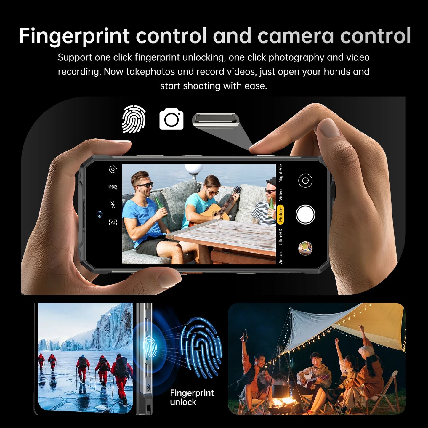 2025 New All Weather Mobile Phone With 5G Support Outdoor Use 6.99-Inch OLED Display Water and Drop Resistant 108MP Camera
