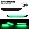 2pcs Smoked Green LED Car Rear Bumper Turn Signal Side Marker Light for Ford Mustang2015 2016 2017 2018 2019 2020 2021 2022 2023