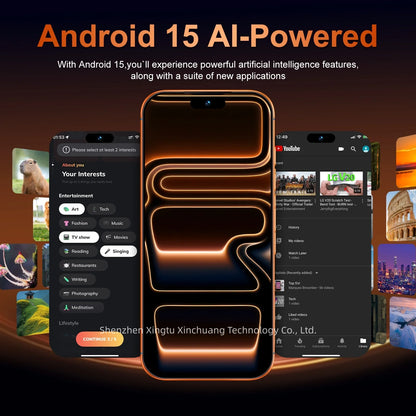 I17 ProMax 5g Smartphone Beautiful Selfie Camera 7.3-Inch HD Deca Core High-Performance 90Hz 108MP French Visual Feast