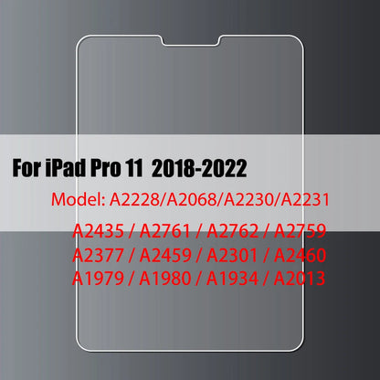 Tempered Glass Screen Protector For iPad 10.2 9.7 10. 5 10.9 Pro 11 New iPad 10 9 8 7 6 5 Air 4 3 2 Mini 2020 2021 2022