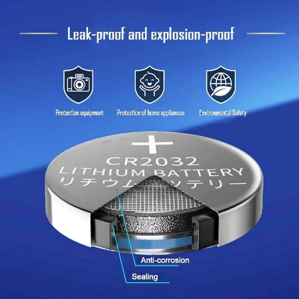 2-60PCS CR2032 CR 2032 Button Battery 3V Lithium Battery For Watch Toy Calculator Car Remote Control Button Coin Cell