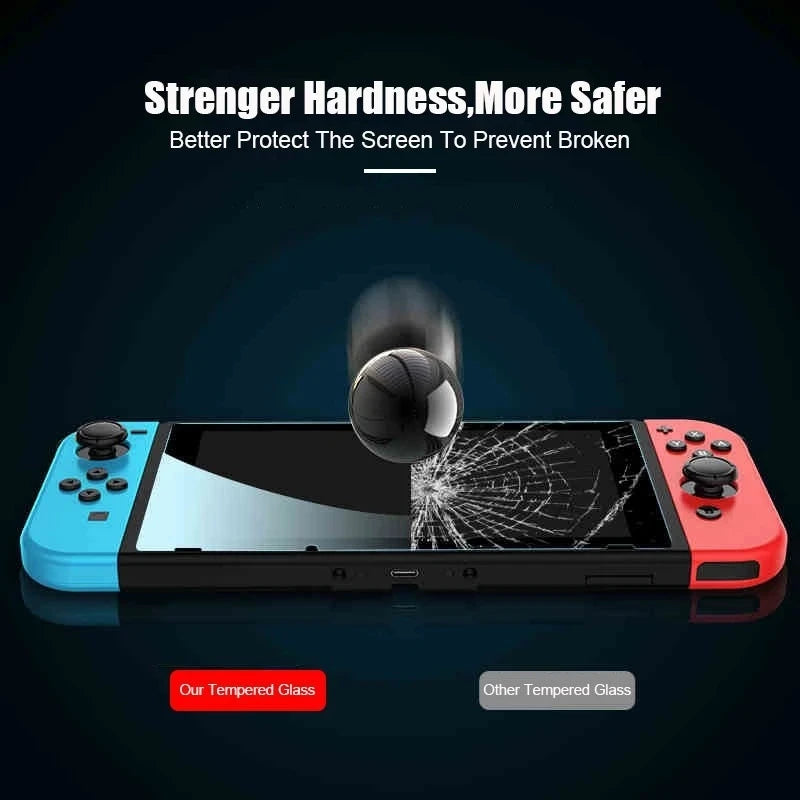 1/2/3PCS Tempered Glass for Nintendo Switch OLED 3 Pieces Screen Protector Film for Nintendo Switch Switch Lite Protective Glass