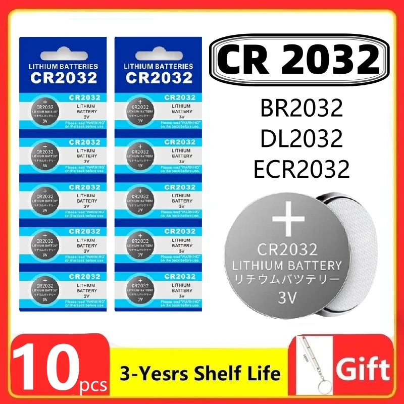 2-60PCS CR2032 CR 2032 Button Battery 3V Lithium Battery For Watch Toy Calculator Car Remote Control Button Coin Cell