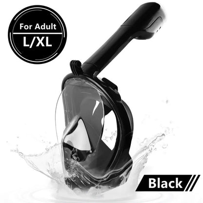 Underwater Scuba Anti Fog Full Face Diving Mask Snorkeling Respiratory Masks Safe Waterproof Swimming Equipment for Adult Kids