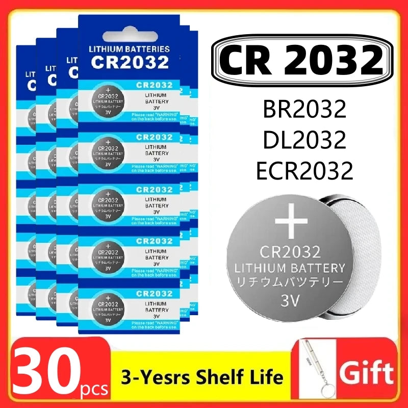 2-60PCS CR2032 CR 2032 Button Battery 3V Lithium Battery For Watch Toy Calculator Car Remote Control Button Coin Cell