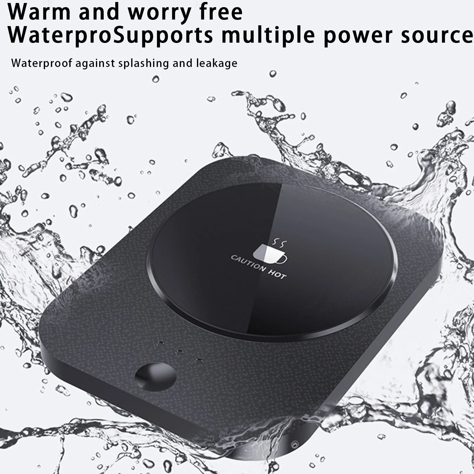 Smart Coffee Mug Warmer, 15W Coffee Cup Warmer for Office Desk Use Auto Shut off Temperature Settings ,3 Gear Thermostatic Warm Coaster ,Smart Coffee Warmer Plate Milk Tea Water