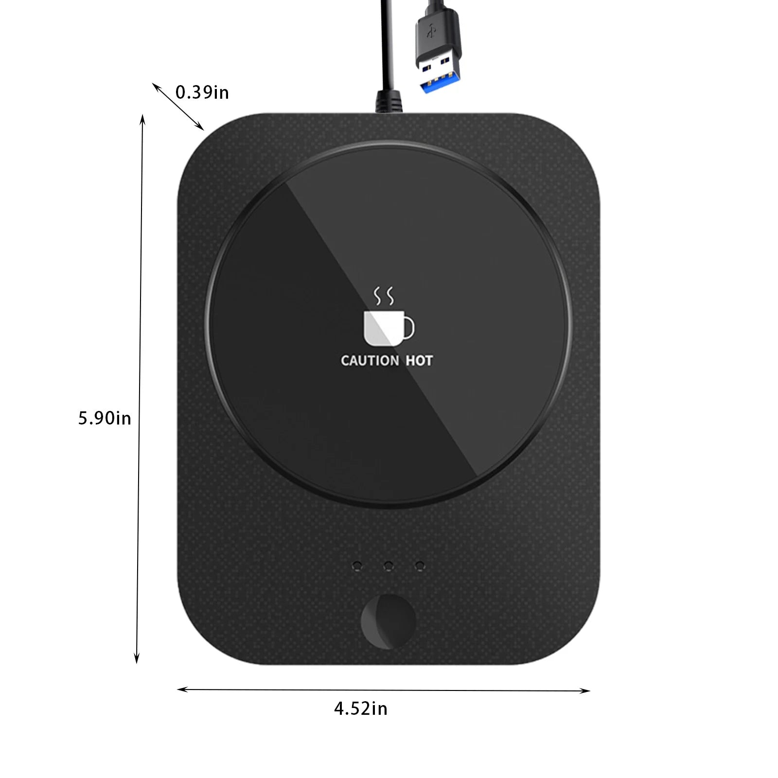 Smart Coffee Mug Warmer, 15W Coffee Cup Warmer for Office Desk Use Auto Shut off Temperature Settings ,3 Gear Thermostatic Warm Coaster ,Smart Coffee Warmer Plate Milk Tea Water