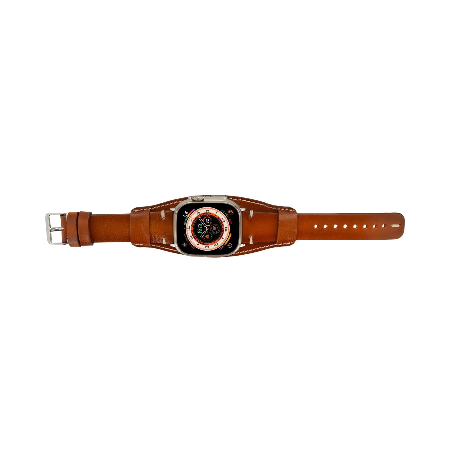 Fort Cuff Leather Bands for Apple Watch 9, Ultra 2 & SE